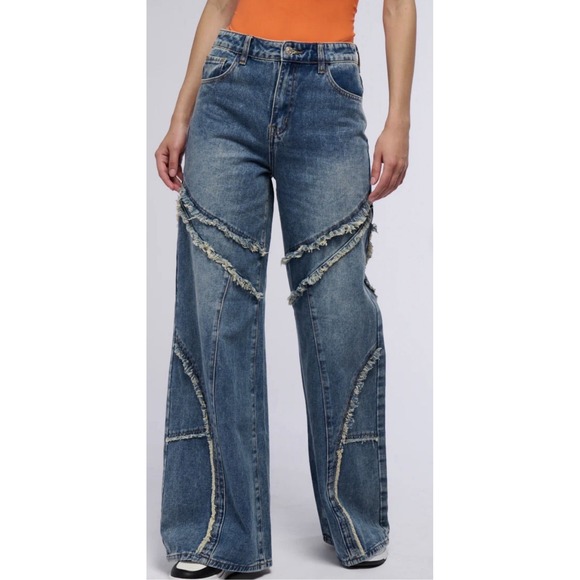 AKIRA Denim - AKIRA JUST A FEELING DISTRESSED DENIM PANT Size 15